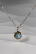 Designer Silver Labradorite Necklace - Necklaces The Best Of Vicenzaoro