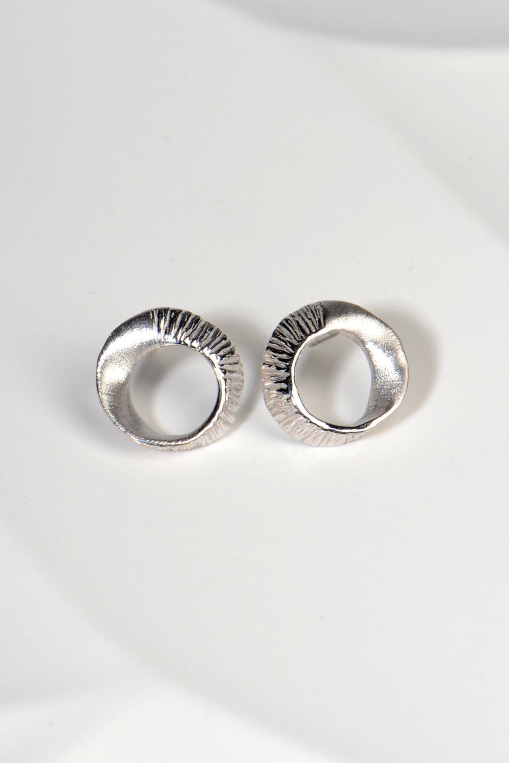 Sterling Silver Seaweed Stud Earrings - Earrings The Best Of Vicenzaoro