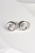 Sterling Silver Seaweed Stud Earrings - Earrings The Best Of Vicenzaoro