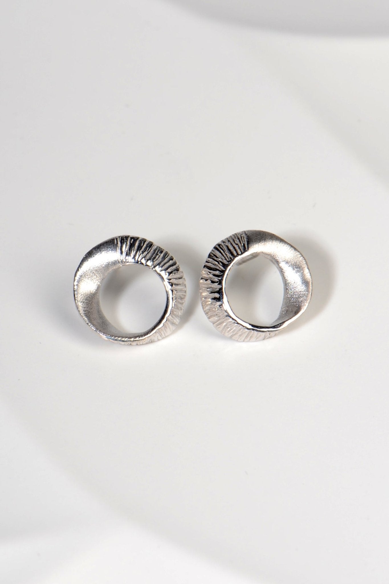 Sterling Silver Seaweed Stud Earrings - Earrings The Best Of Vicenzaoro