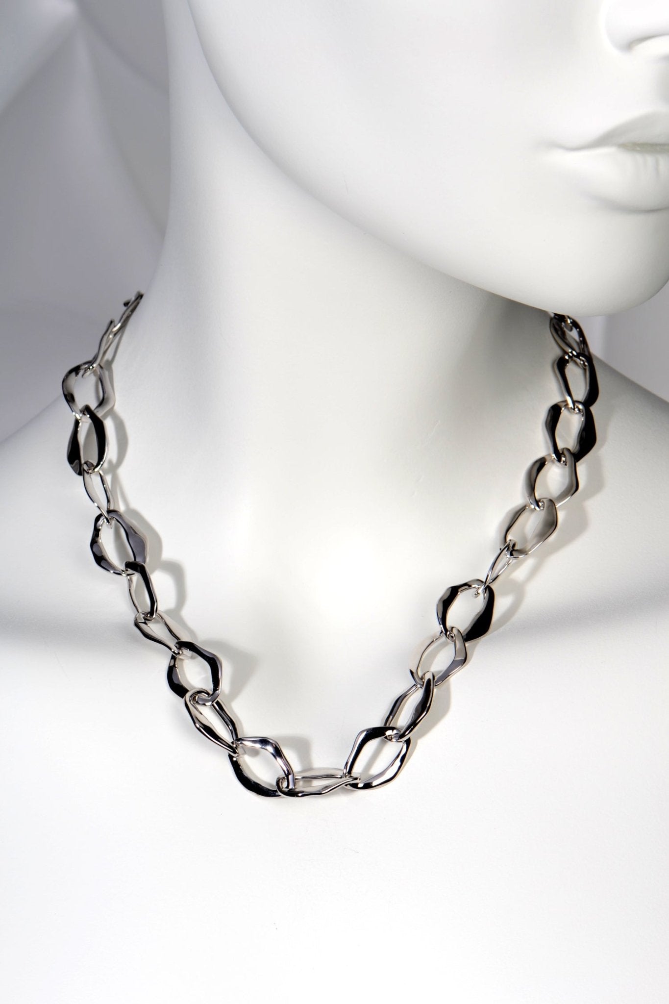 Sterling Silver Chunky Handmade Necklace - Necklaces The Best Of Vicenzaoro