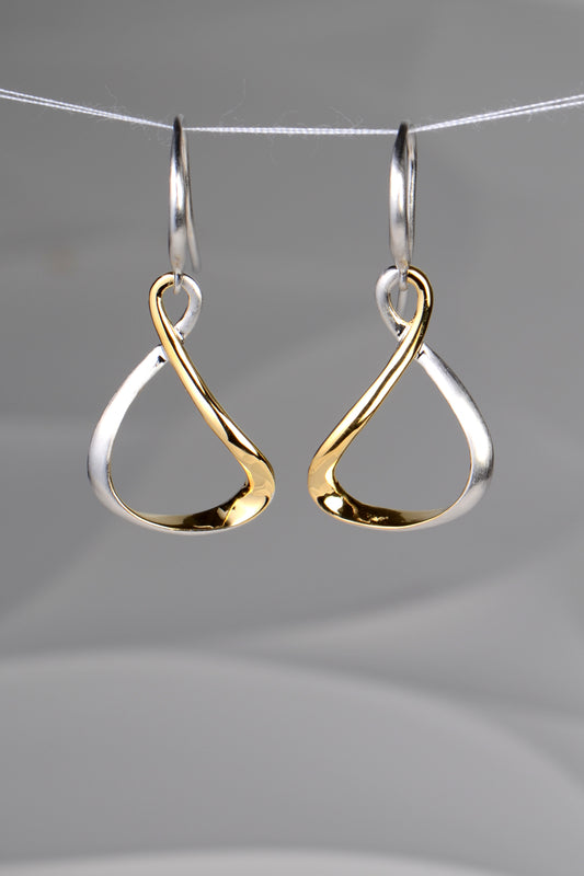 Venice Two Tone Drop Earrings