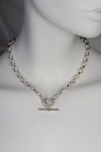 affordable sterling silver t bar necklace made in the UK