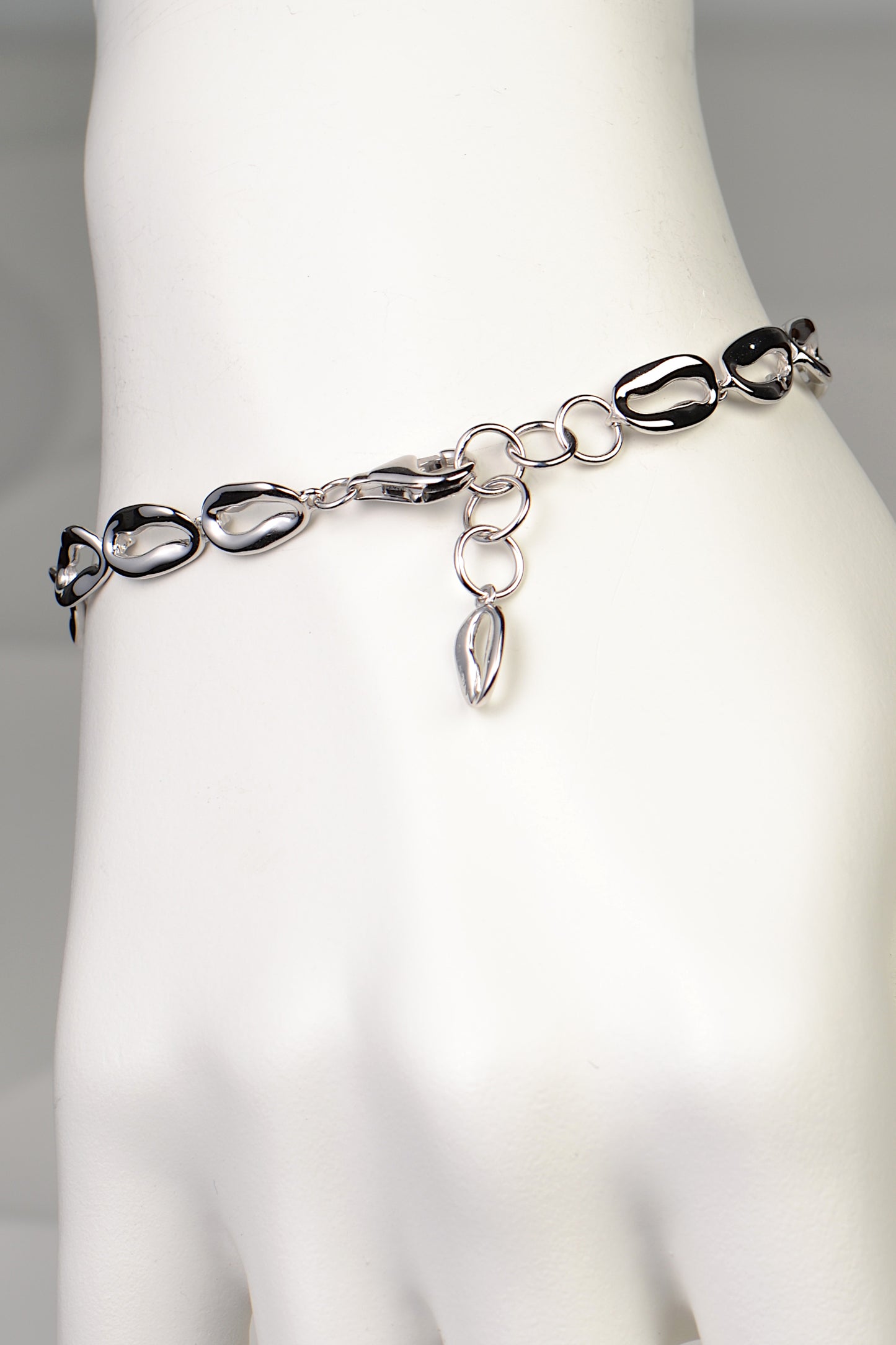 sterling silver fine jewellery bracelet for women that is adjustable in size by Jorge Revilla