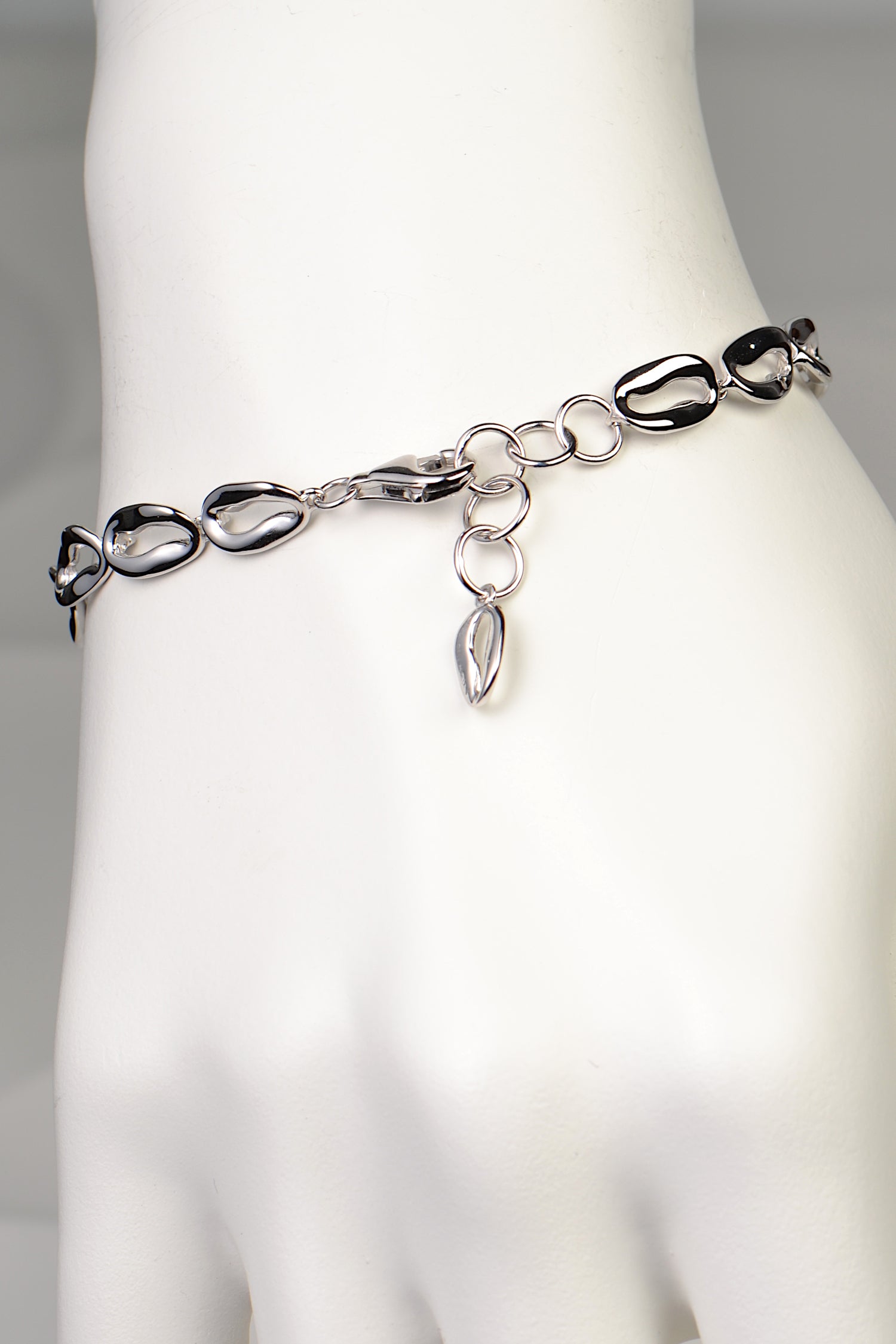 sterling silver fine jewellery bracelet for women that is adjustable in size by Jorge Revilla