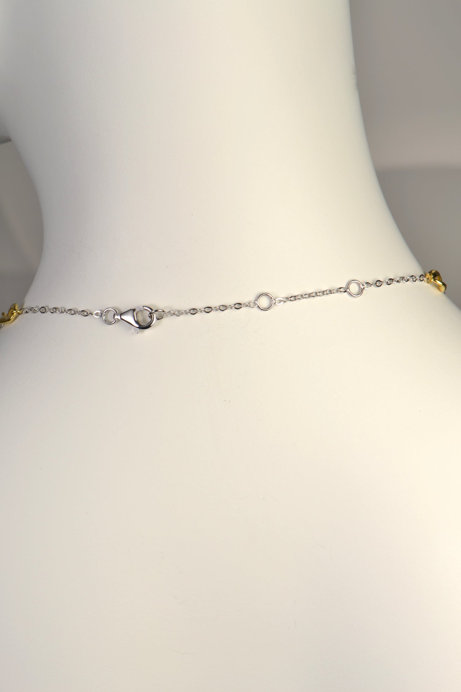 adjustable clasp on coffee bean designer necklace inspired by Grace Kelly