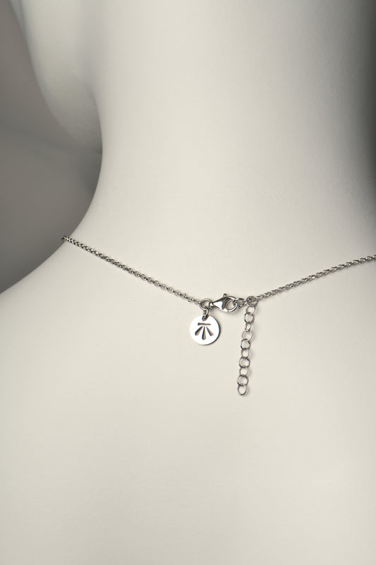 adjustable silver designer necklace from Christine Sadler