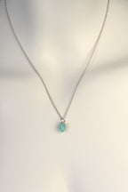 modern designer gemstone necklace with amazonite - Jorge Revilla