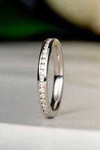 Channel Set Diamond Ring — Lab or Natural Diamonds