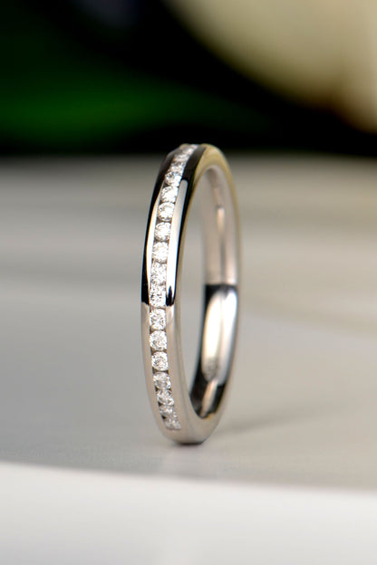 Channel Set Diamond Ring — Lab or Natural Diamonds