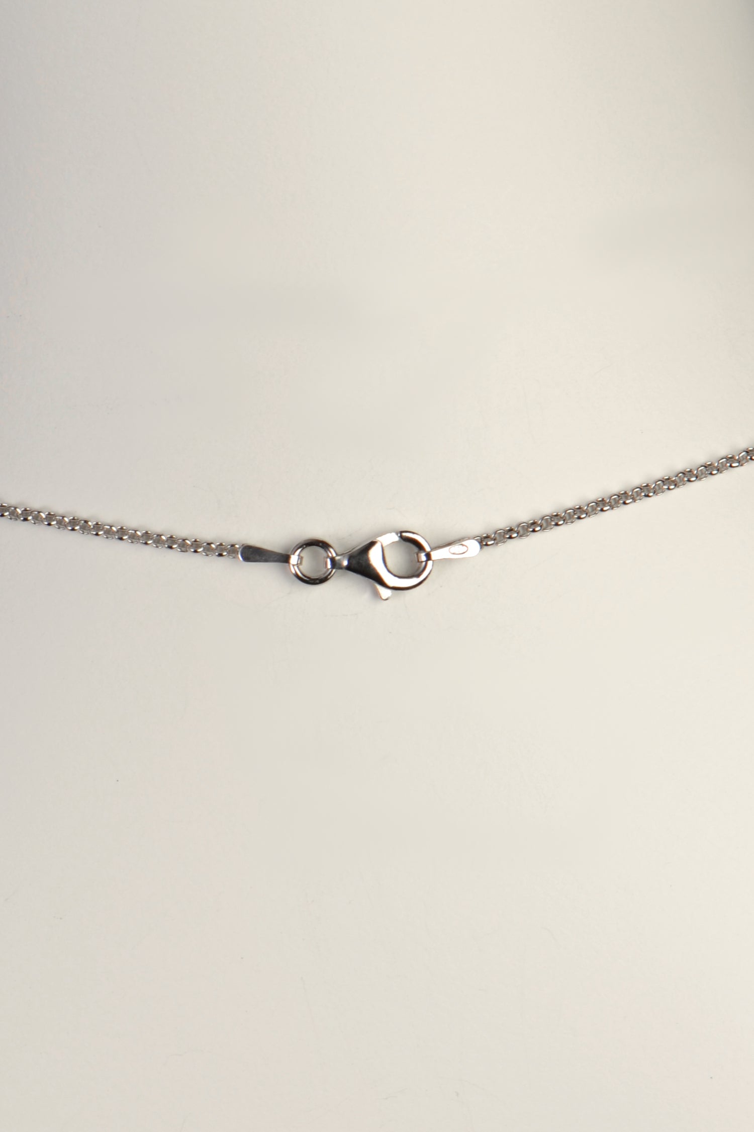 strong silver clasp on designer silver gemstone necklace - Jorge Revilla