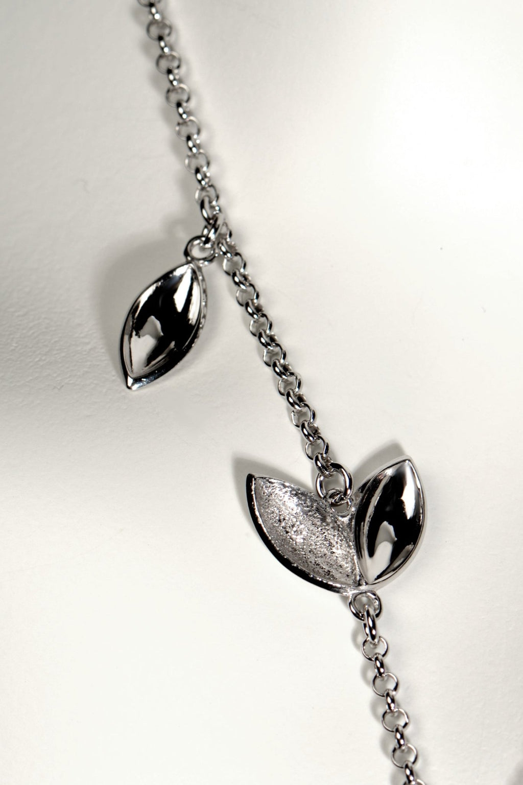 modern silver designer charm necklace from Christine Sadler