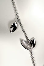 modern silver designer charm necklace from Christine Sadler