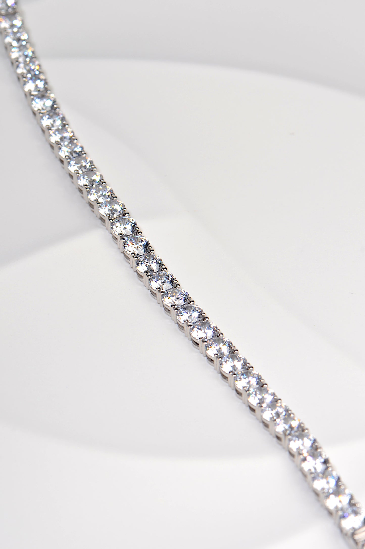affordable silver tennis bracelet