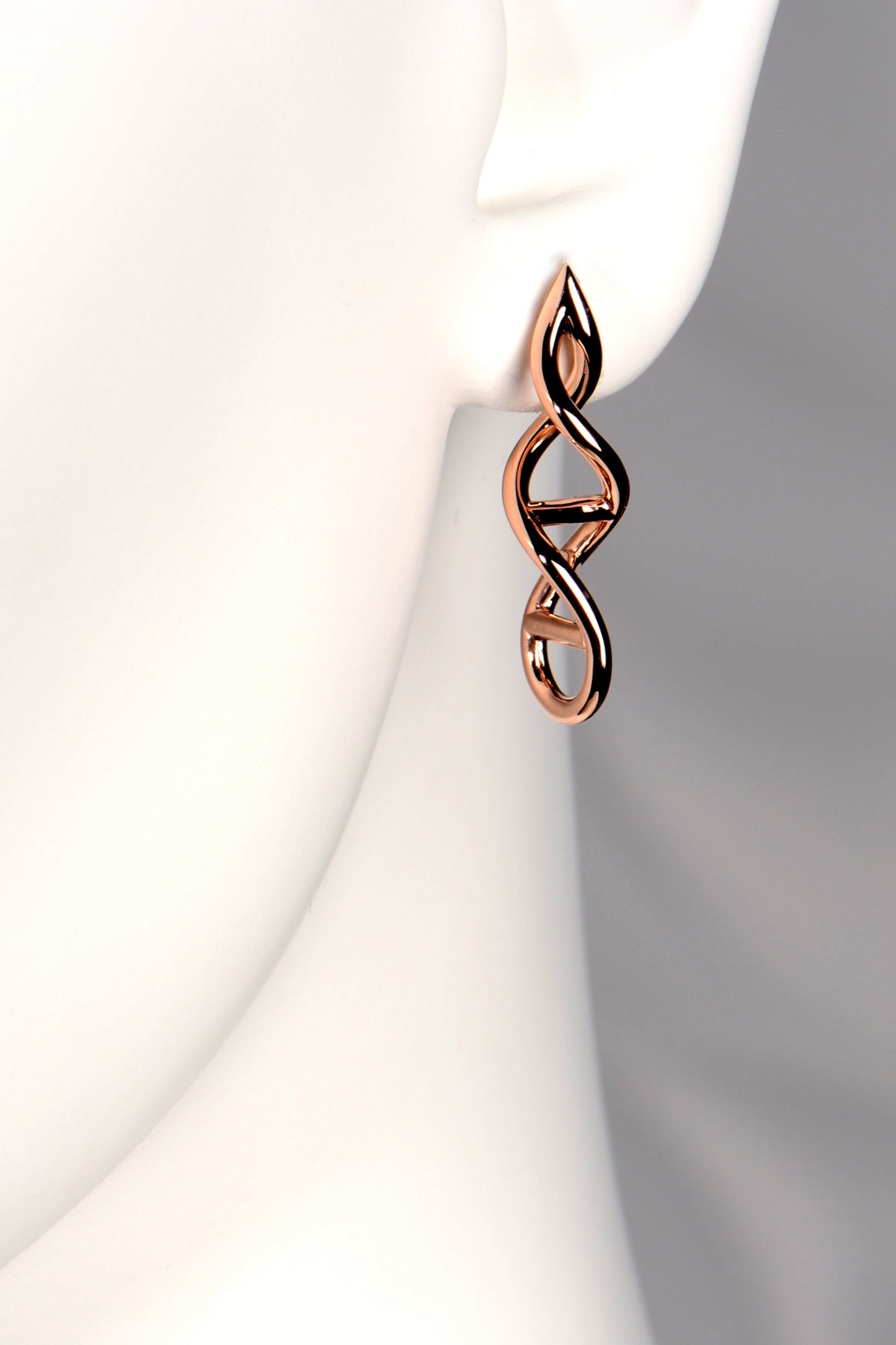 Designer Genes rose gold earrings