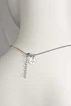adjustable silver designer necklace
