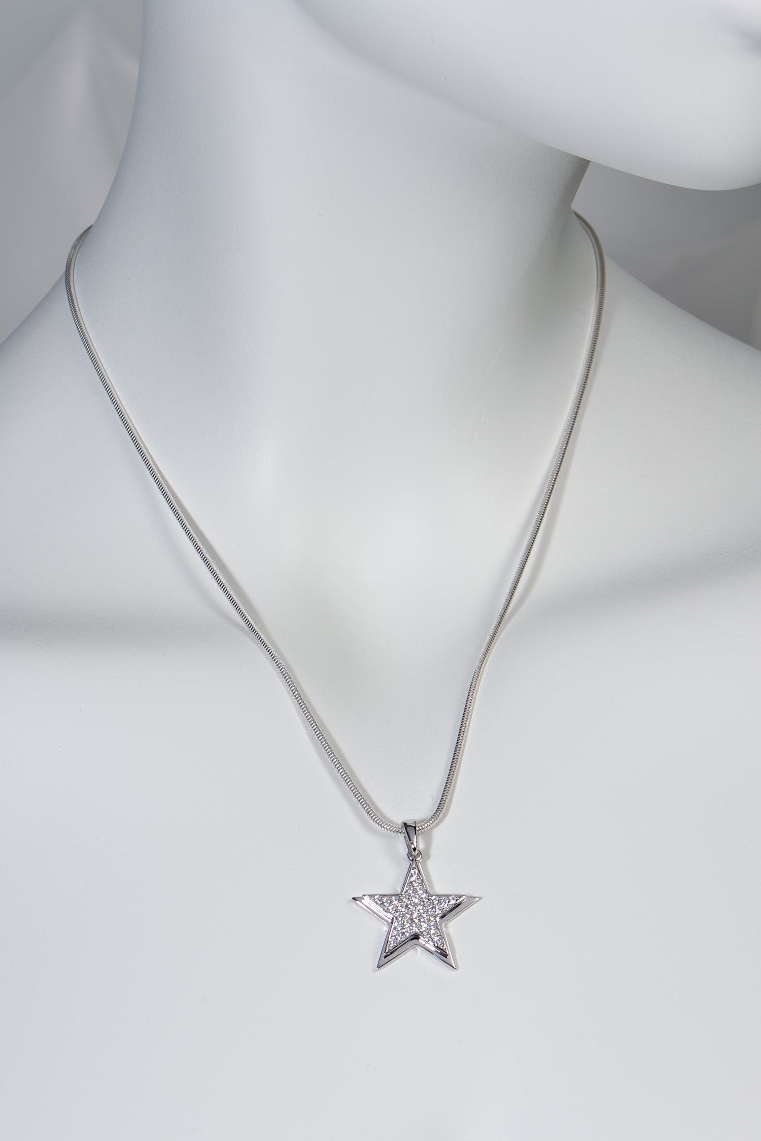 sterling silver cubic zirconia necklace