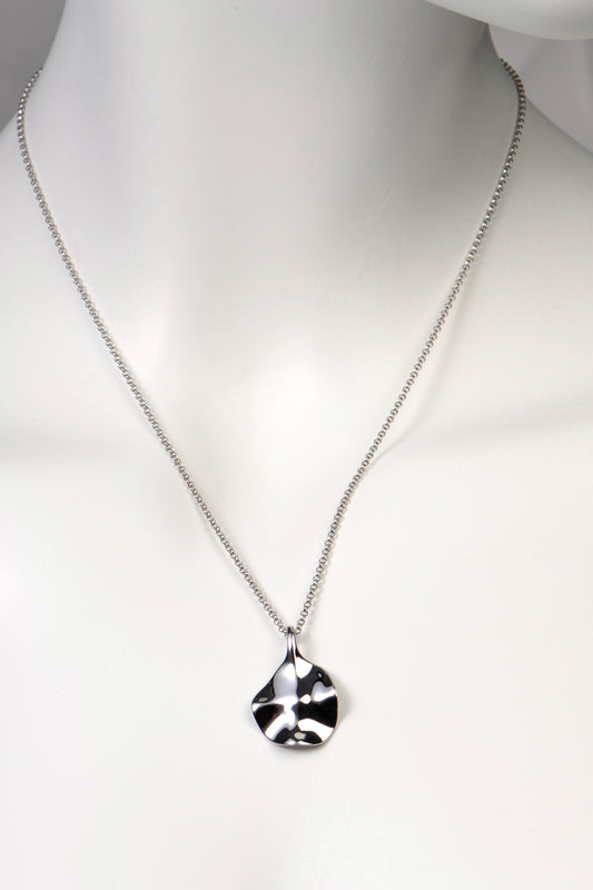 Designer Silver Aqua Necklace