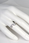 Silver Lab Grown Four Stone Ring - Ring The Best Lab Grown Jewellery Designs
