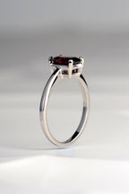Platinum Rhodolite Garnet Ring - Gemstone rings Christine Sadler Unforgettable Jewellery