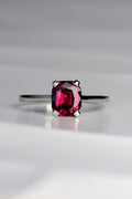 Platinum Rhodolite Garnet Ring - Gemstone rings Christine Sadler Unforgettable Jewellery
