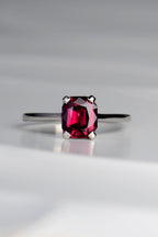 Platinum Rhodolite Garnet Ring - Gemstone rings Christine Sadler Unforgettable Jewellery