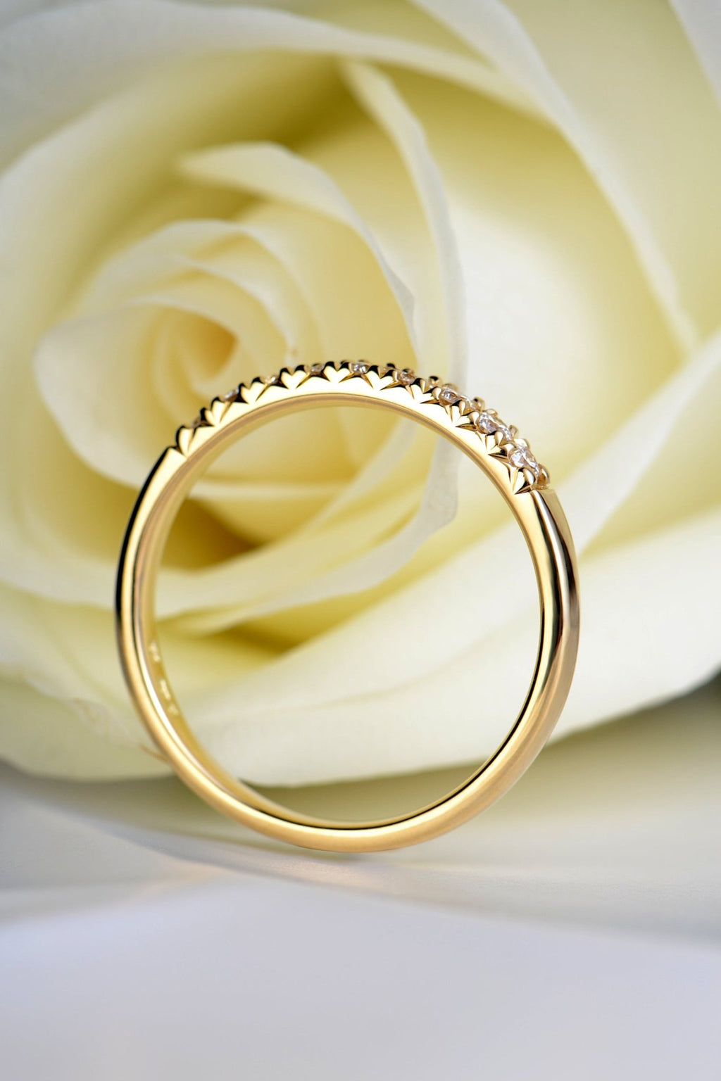 Modern Gold Diamond Band - Rings Best Of British