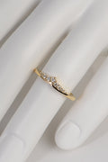 tiara style diamond wedding ring in 18ct yellow gold, made in the UK