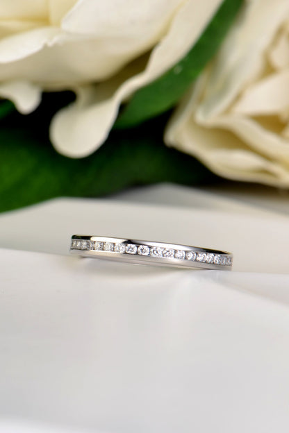 Channel Set Diamond Ring — Lab or Natural Diamonds
