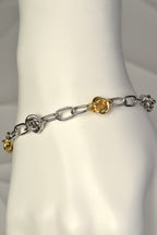 friendship two tone knot silver bracelet - Christine Sadler