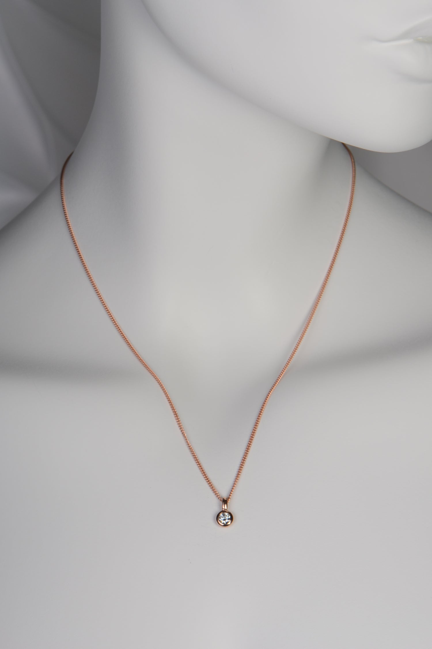 Rose Gold Lab Diamond Cairn Necklace - Necklaces The Best Lab Grown Jewellery Designs