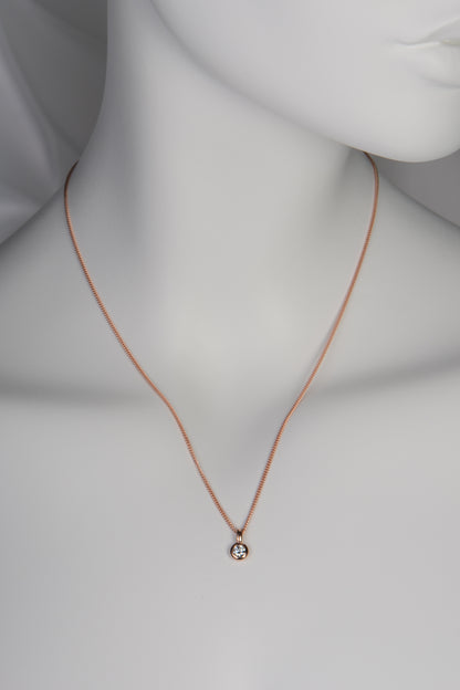 Rose Gold Lab Diamond Cairn Necklace - Necklaces The Best Lab Grown Jewellery Designs