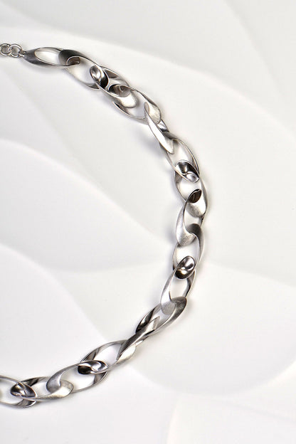 sculptural designer chain link necklace  Jorge Revilla