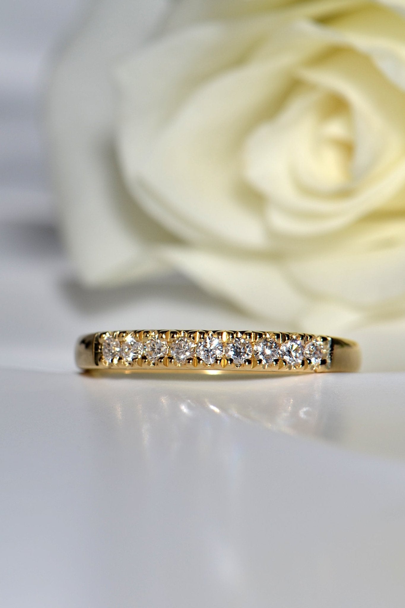 Modern Gold Diamond Band - Rings Best Of British
