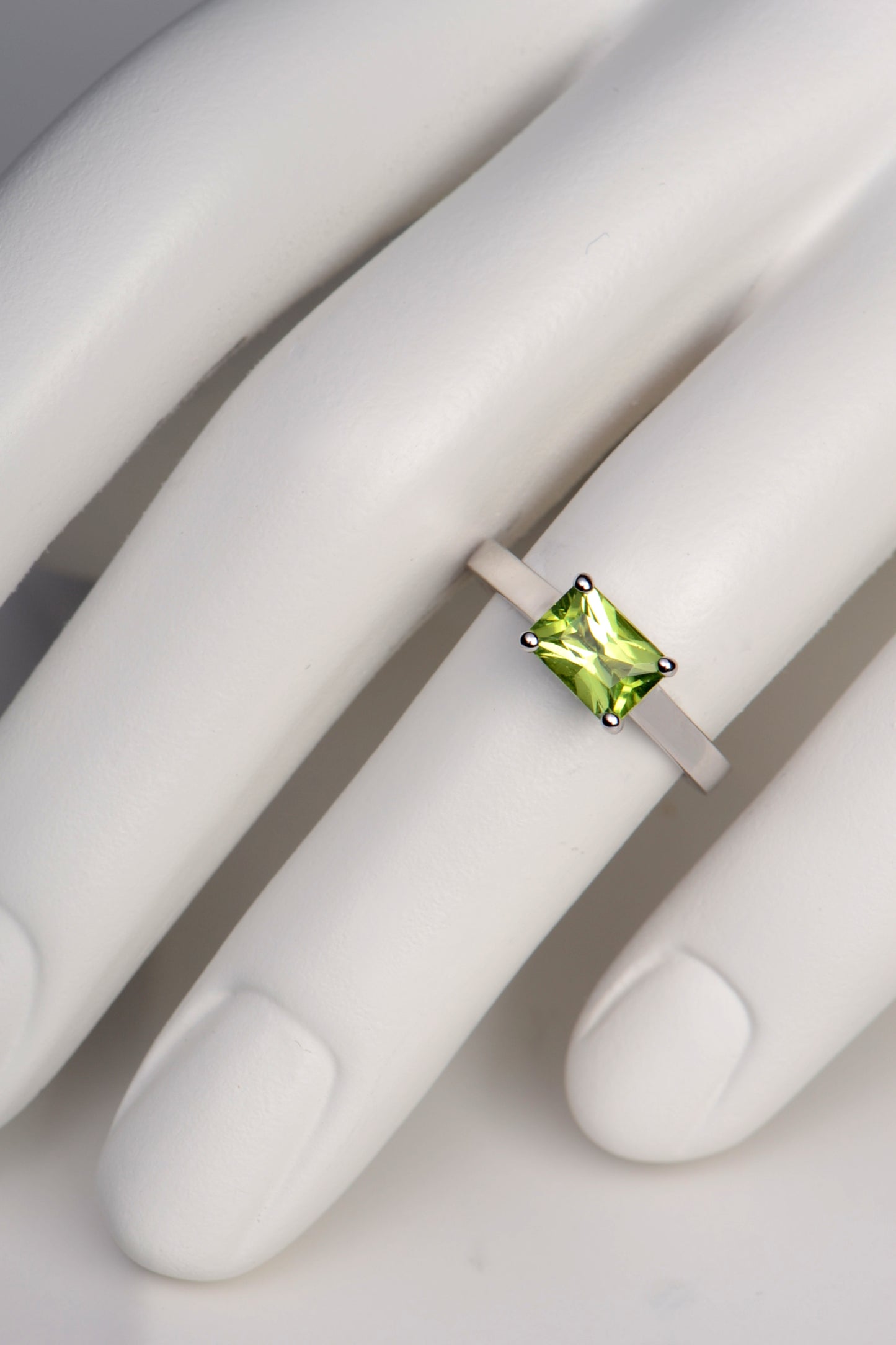 august birthstone rectangular gemstone ring