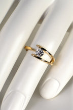 Modern 18ct Yellow Gold Diamond Ring - Rings Christine Sadler Unforgettable Jewellery