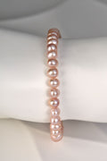 real cultured pearl bracelet in baby pink colour that is special and different