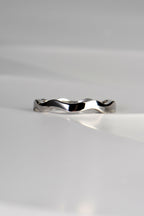 Platinum Diamond Wave Ring - Ring Best Of British