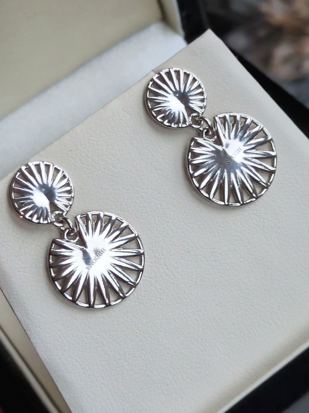 sterling silver meaningful talisman earrings in a gift box - Christine Sadler