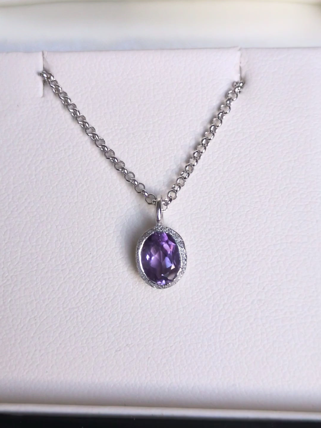 Jorge Revilla Zen February Birthstone Necklace – Amethyst