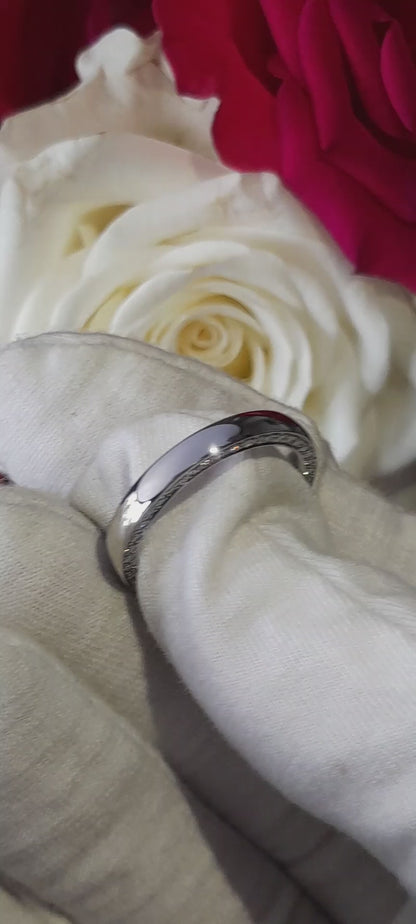 Contemporary Diamond Set Wedding Ring