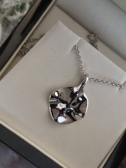 Designer Silver Aqua Necklace