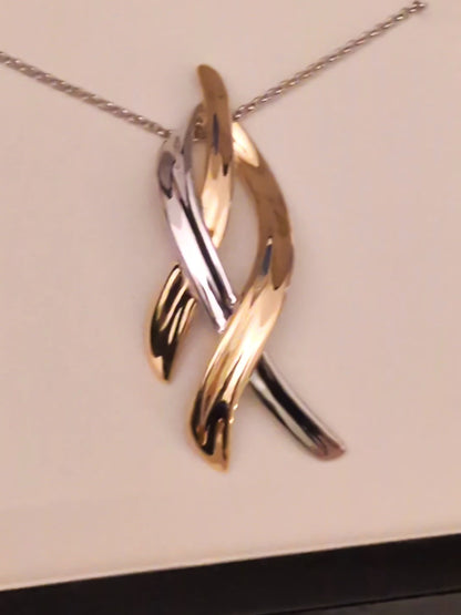 Two Tone Silver Designer Necklace