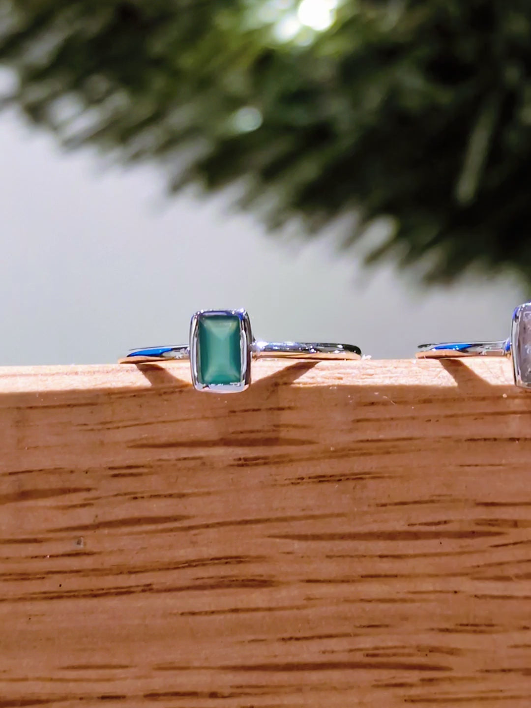 delicate silver stacking rings by Jorge Revilla