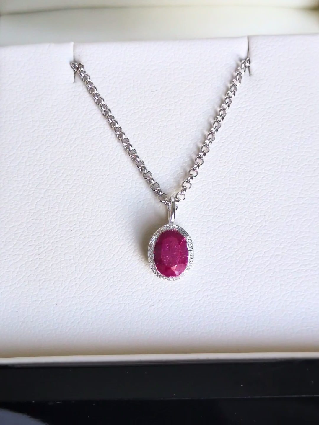 Jorge Revilla Zen July Birthstone Necklace – Ruby