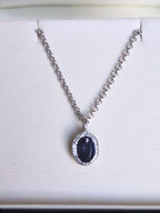Jorge Revilla Zen September Birthstone Necklace – Sapphire