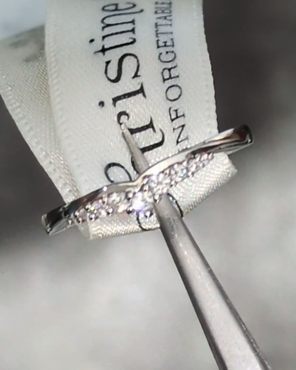 modern tiara style platinum wedding ring for women handmade in the UK - Christine Sadler Unforgettable Jewellery