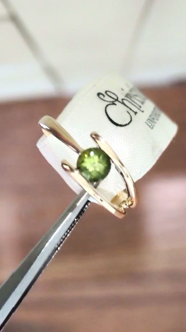 Orchard Ring - Yellow Gold Peridot Designer Ring