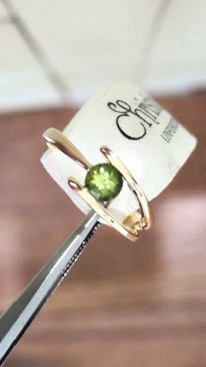 Peridot Modern Yellow Gold Ring