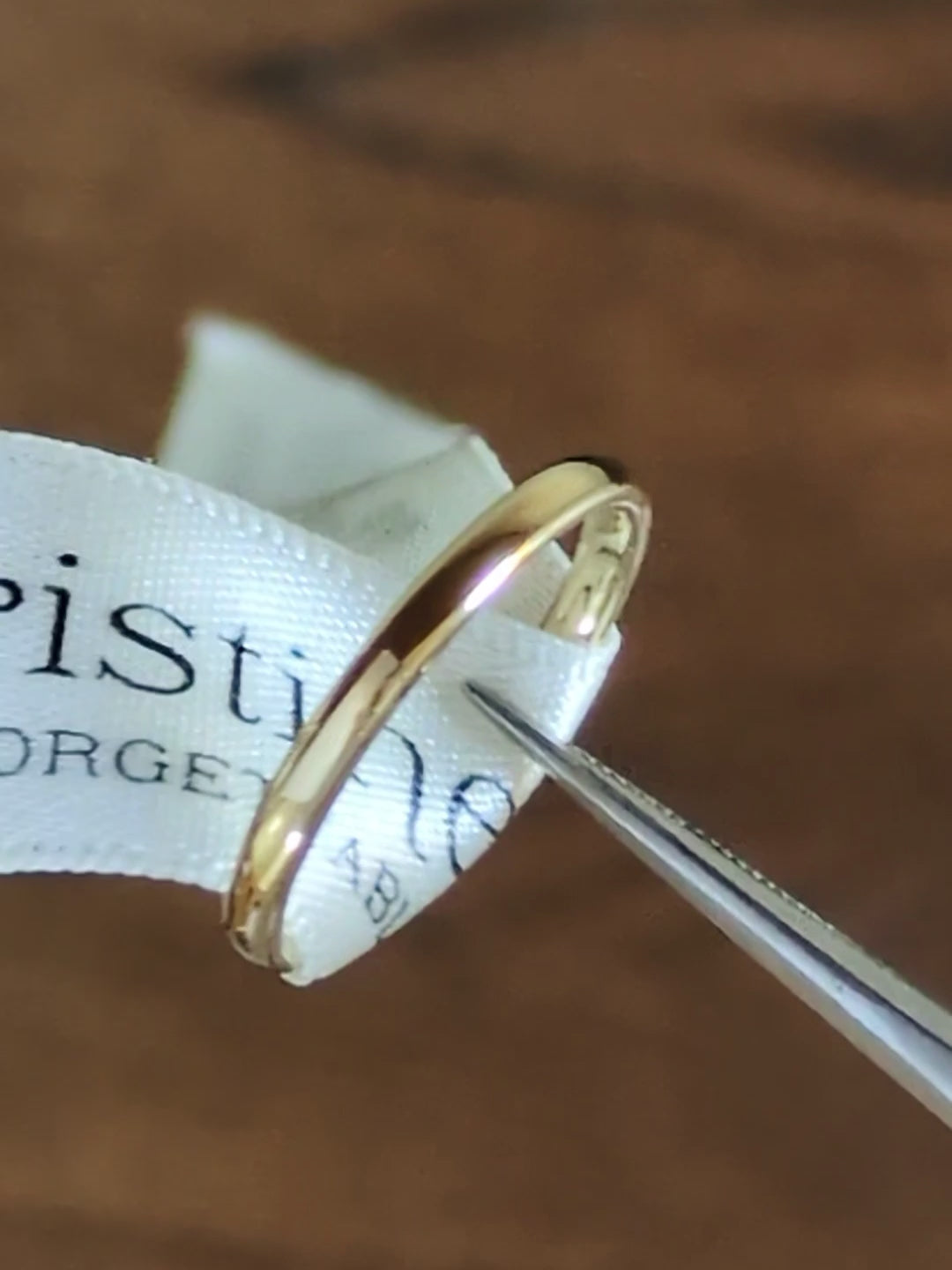 Narrow Gold Wedding Ring For Women